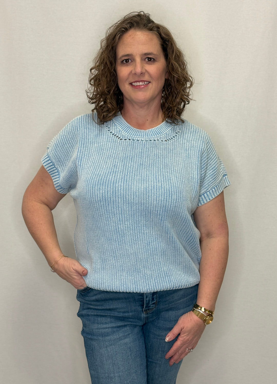 Elwood Drop Needle Stitch Sweater