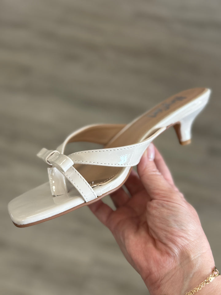 Corkys "Dainty" Heel Ivory