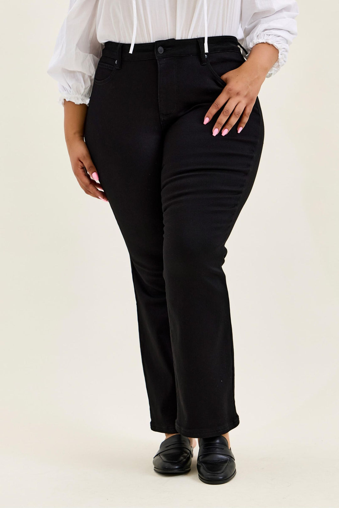 Judy Blue Black High Waist Tummy Control Bootcut Jeans