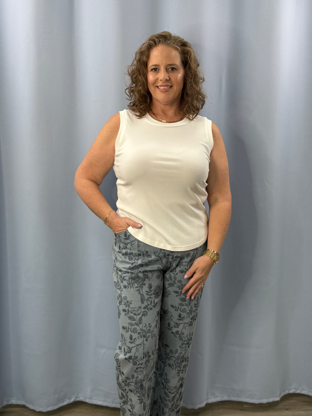Indigo Blossom Pants