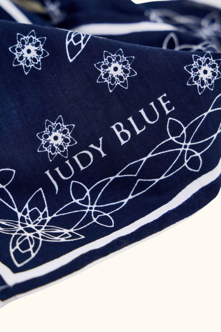 Judy Blue Ankle Wide “Karleigh” w/ Back Darts and Bandana