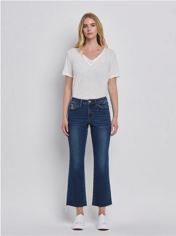 Lovervet High Rise Mini Ankle Bootcut Jean