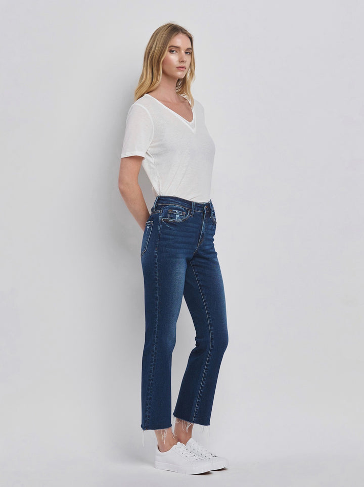 Lovervet High Rise Mini Ankle Bootcut Jean