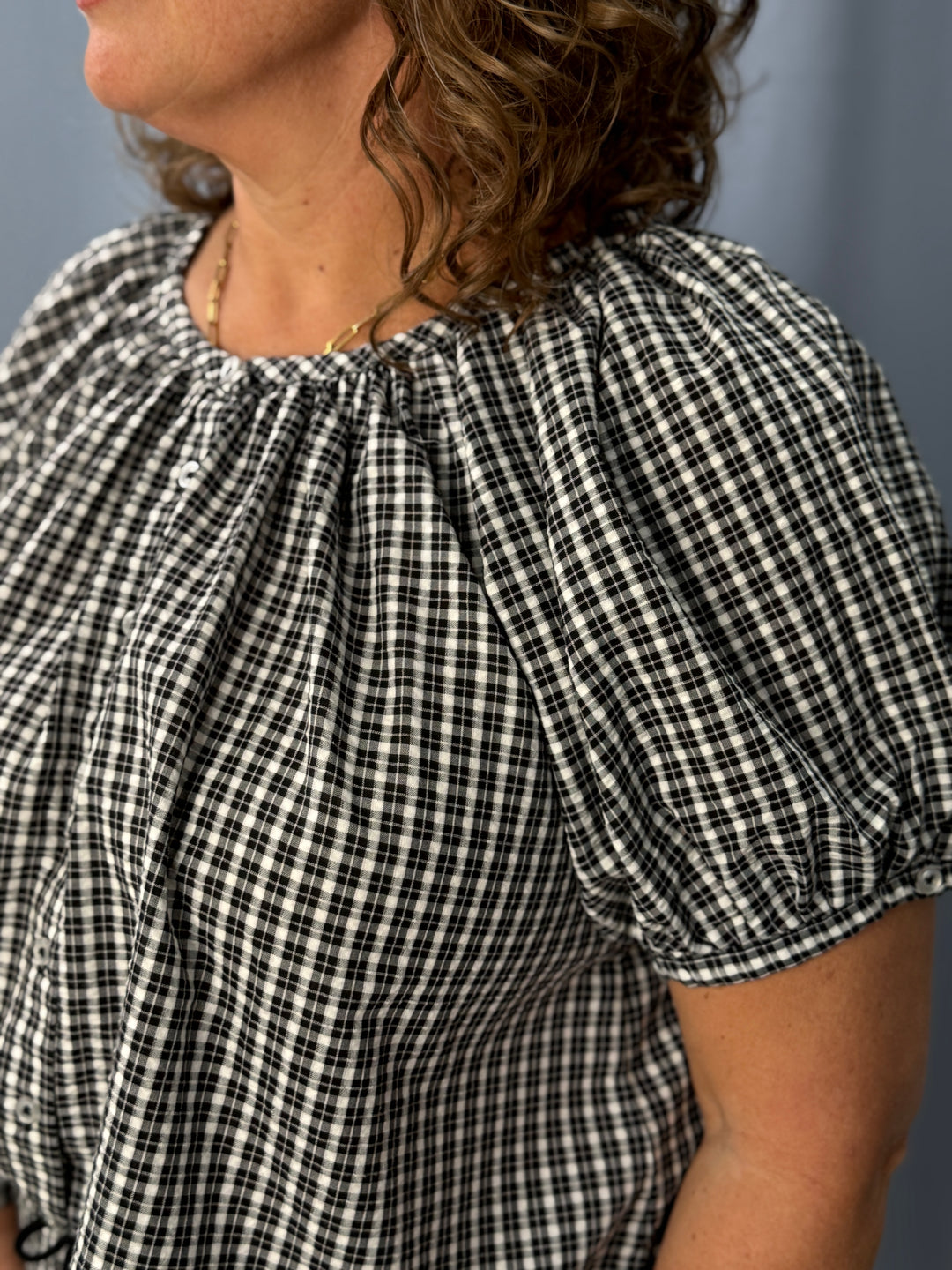 Carolina Pucker Short Sleeve Top