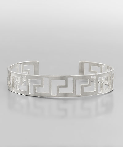 Greek Key Cut Out Cuff