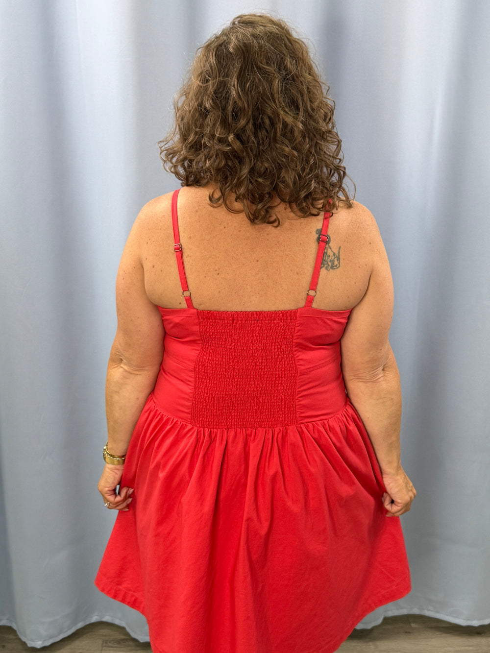 Red dress