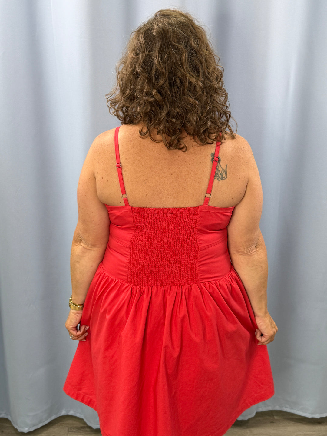 Red dress