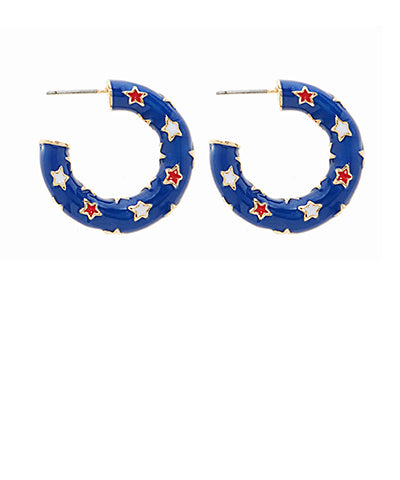 Star Hoops Blue