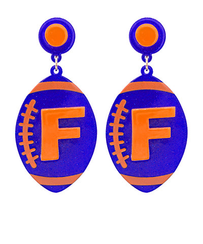 Game Day “F” Football Dangle