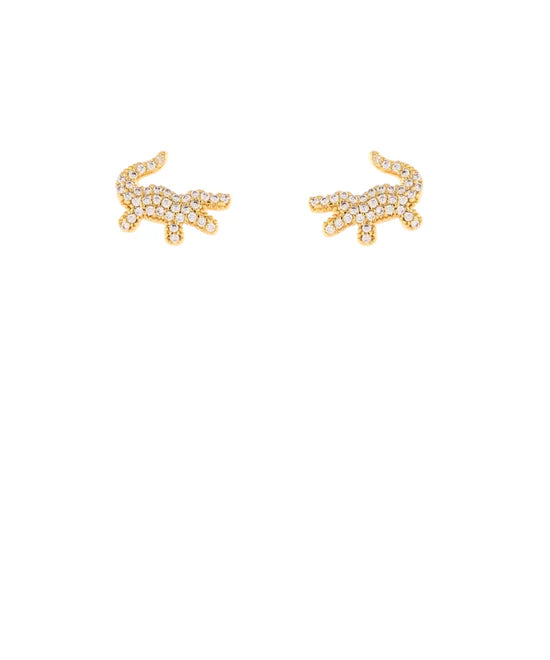 CZ Aligator Earrings