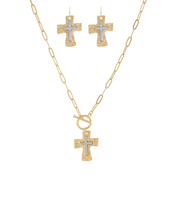 Byzantine Cross Necklace Set