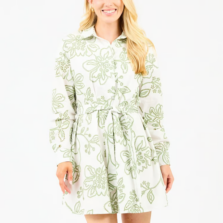 Mary Square “Sarah” Lacecap Dress