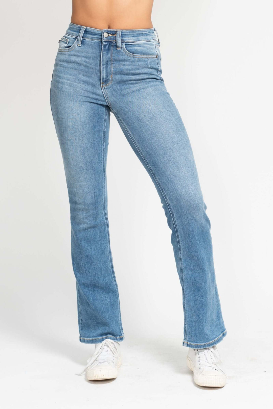 Judy Blue "Shelby" High Waist Contrast Wash Bootcut