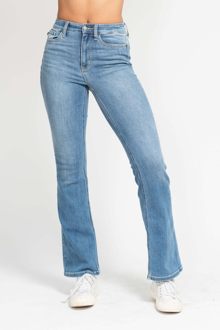 Judy Blue "Shelby" High Waist Contrast Wash Bootcut