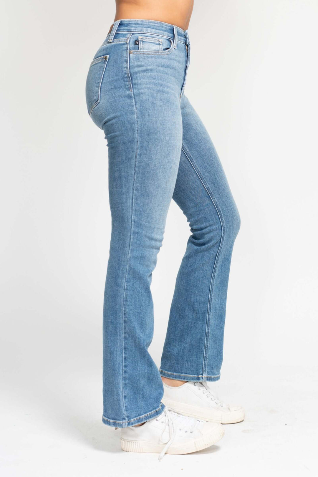 Judy Blue "Shelby" High Waist Contrast Wash Bootcut