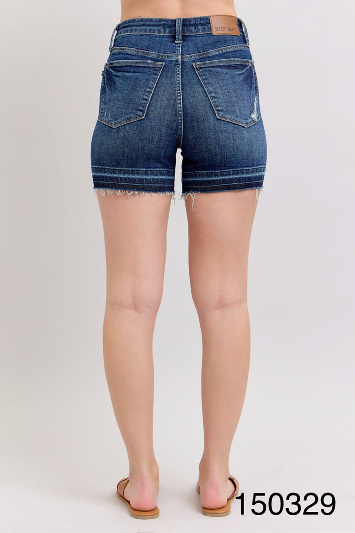 Judy Blue “Logan” Tummy Control Release Hem Short