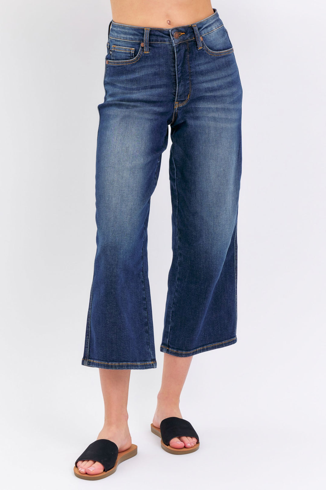 Judy Blue "Harper" Cropped Wide Leg Jean