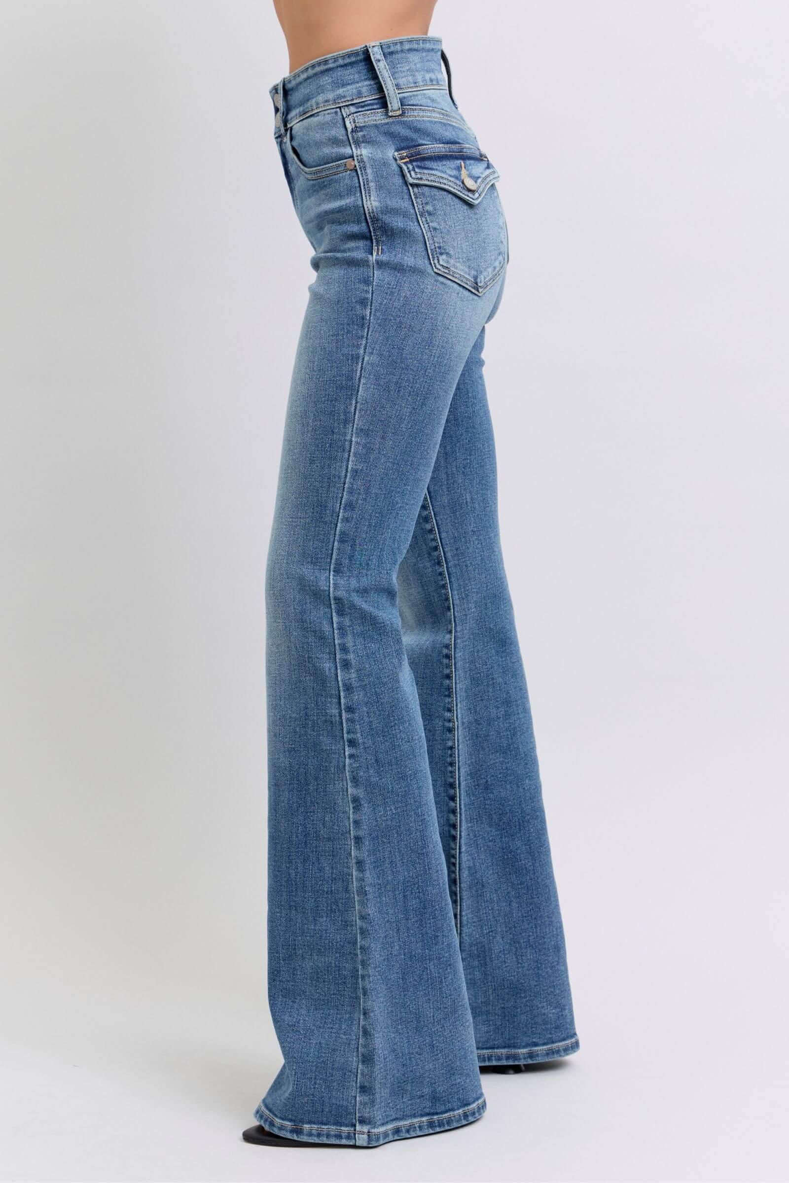 Judy Blue "Timeless" Flare High-Waist Jeans