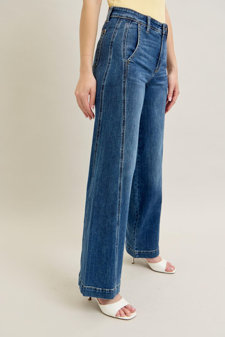  High Waist Wide Leg Trouser Jean