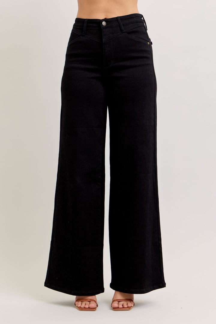Judy Blue "Raven" High Rise Retro Wide Jean