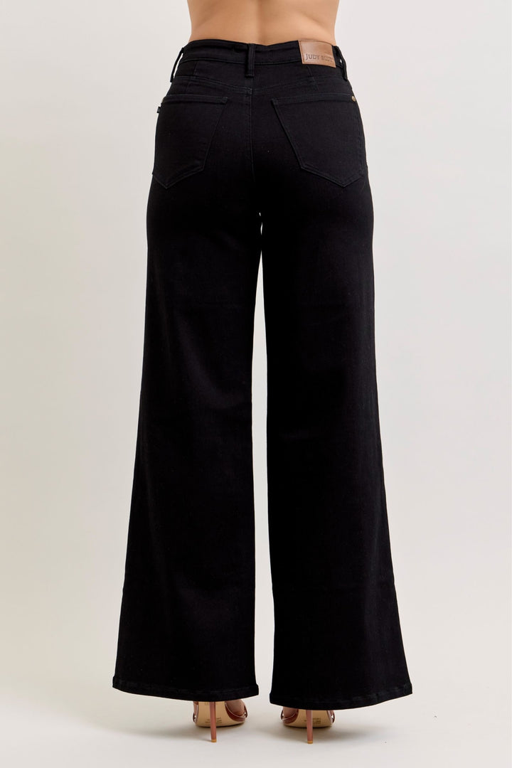 Judy Blue "Raven" High Rise Retro Wide Jean