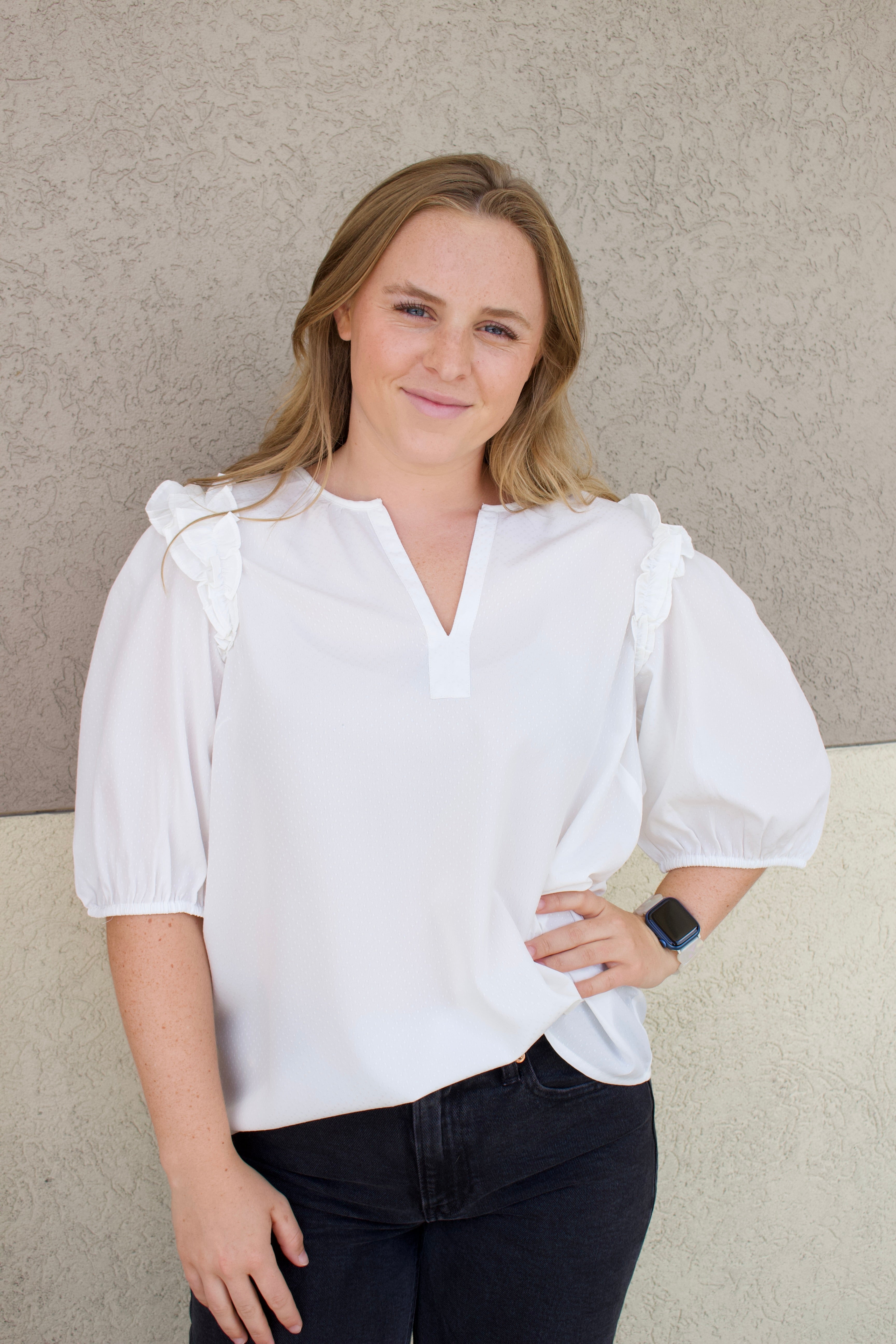 The Skylar Top- White
