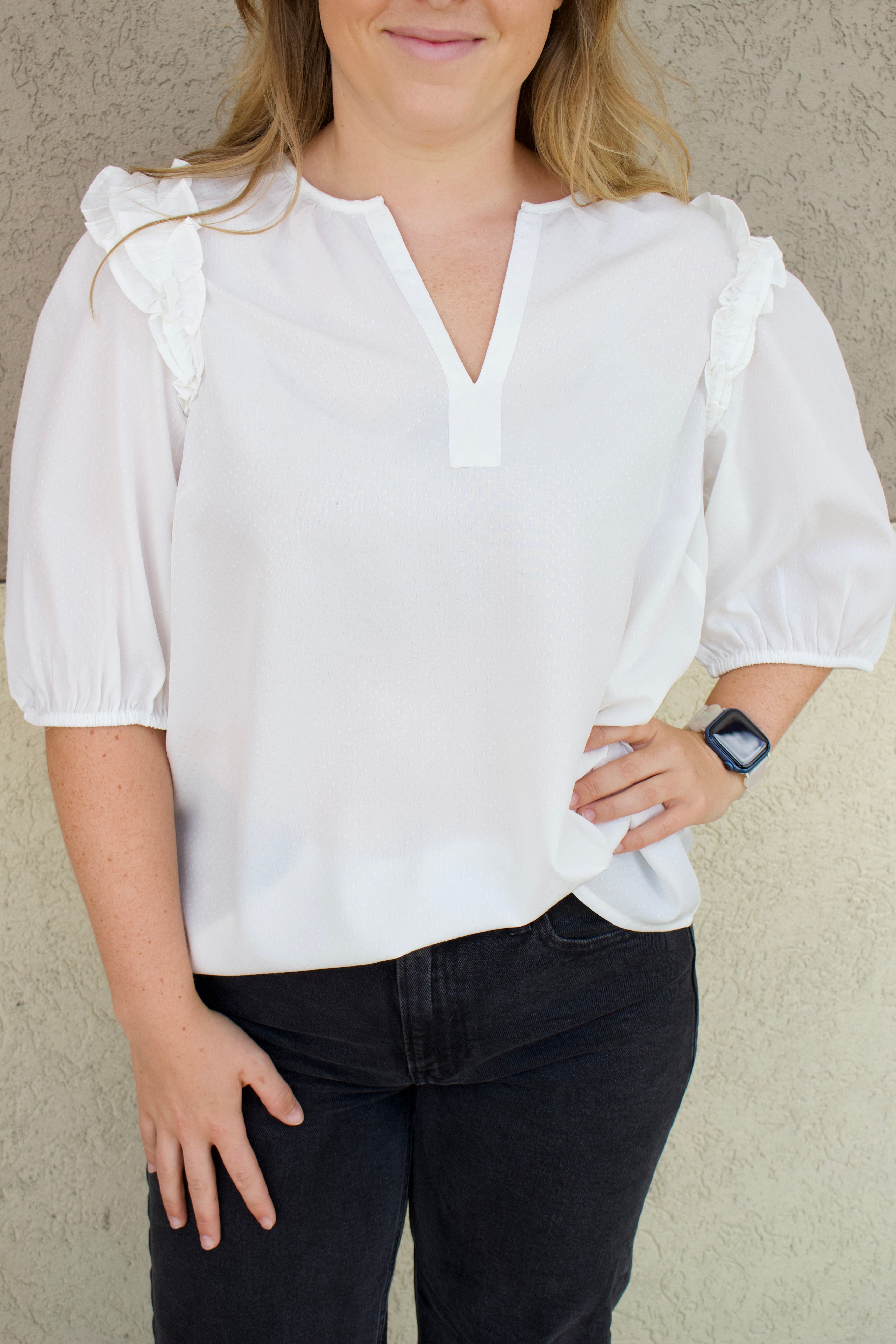 The Skylar Top- White