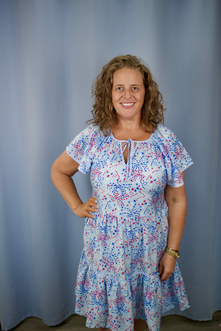 Lillian Dress | Star Spangled Blue