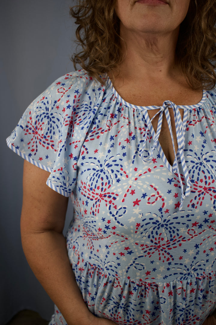 Lillian Dress | Star Spangled Blue
