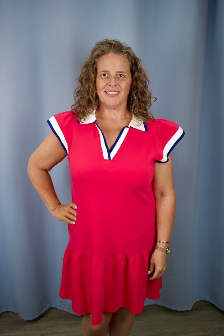 Carissa Dress-Red