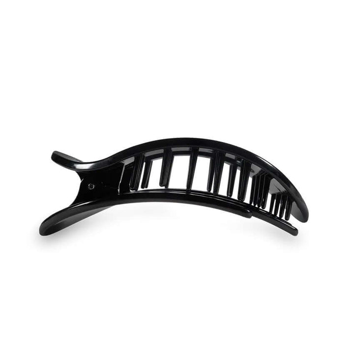 Black teletie flat hair clip