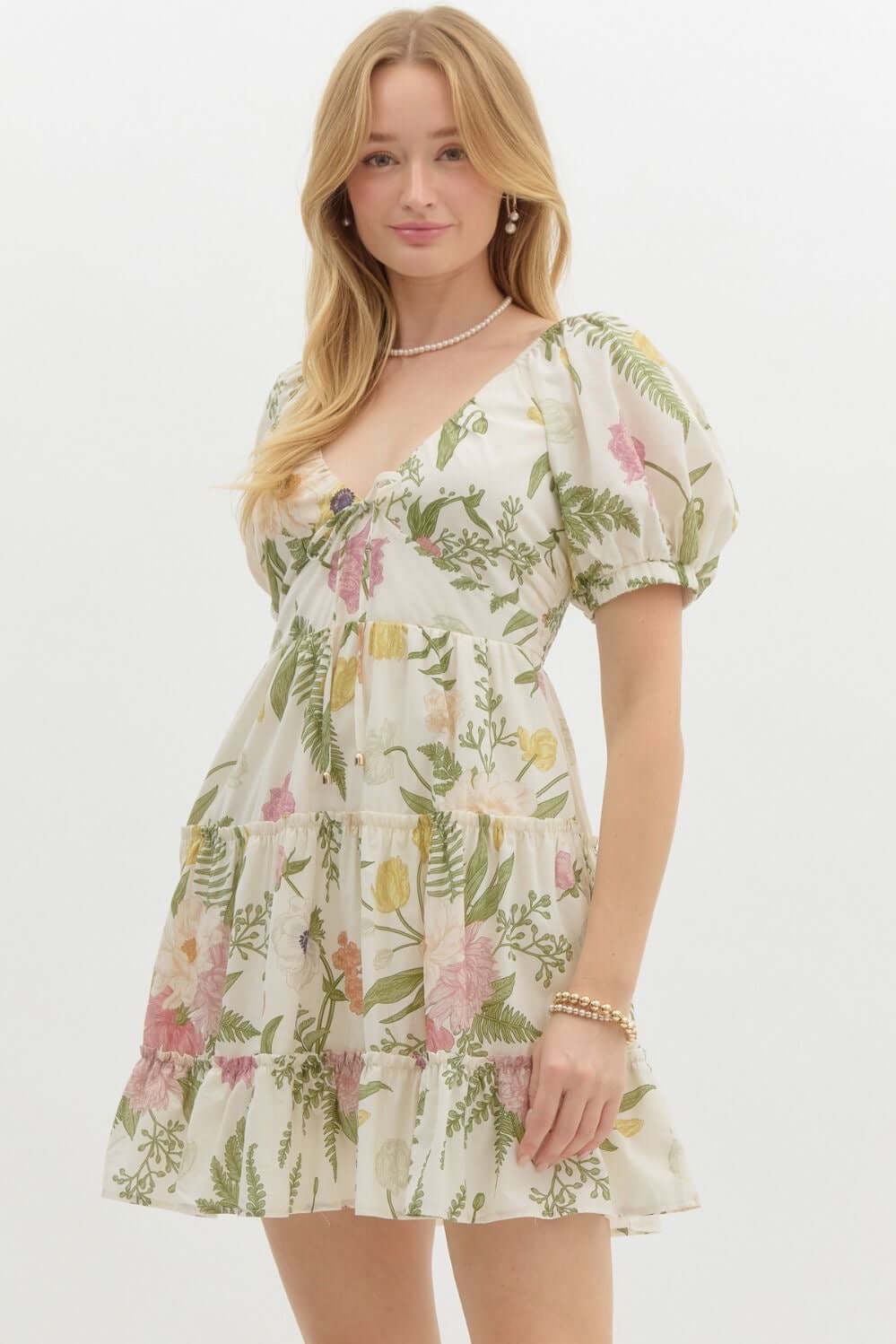 Island Bloom Mini Dress