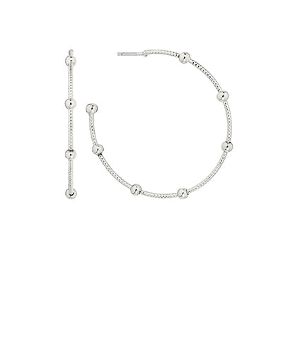 Ball Station & Textured Hoops silver