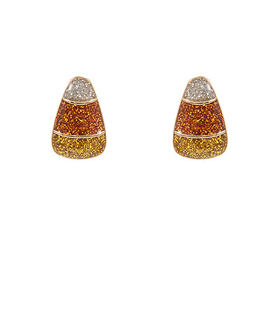 Glitter Candy Corn Earrings