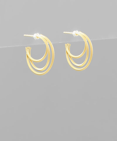 3 Row Brass Hoops