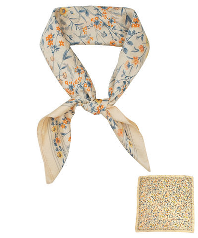 Wild Flower Print Bandana Scarf