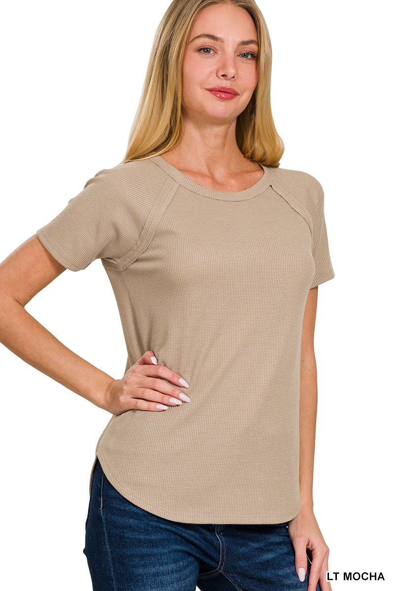 Baby Waffle Knit -Lt. Mocha