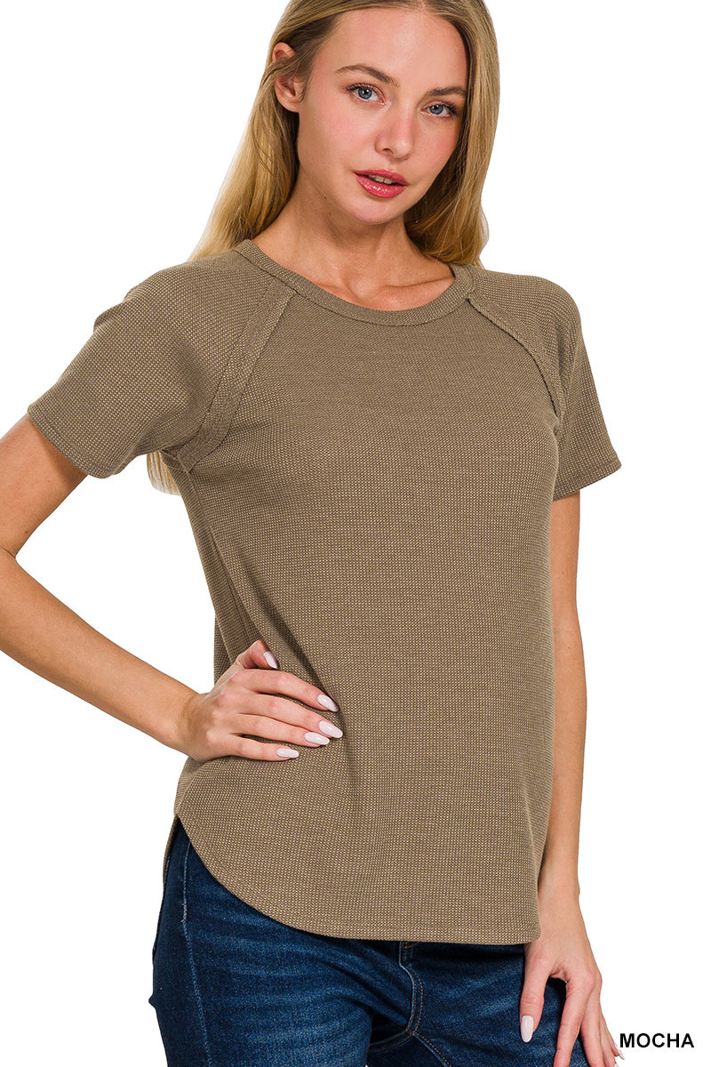 Baby Waffle Knit -Mocha