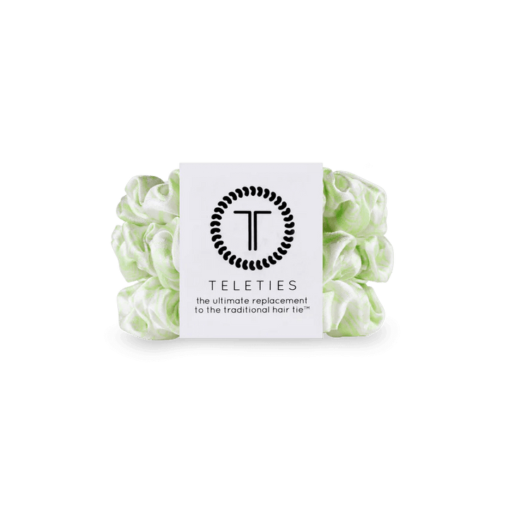 Teleties Silk Scrunchies Green 