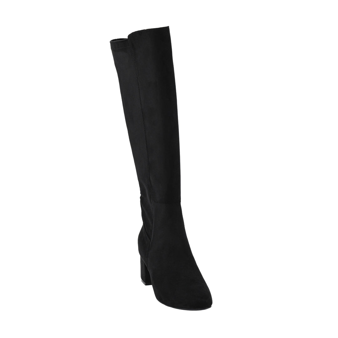 Corkys " Made You Look" Black Faux Suede Boot