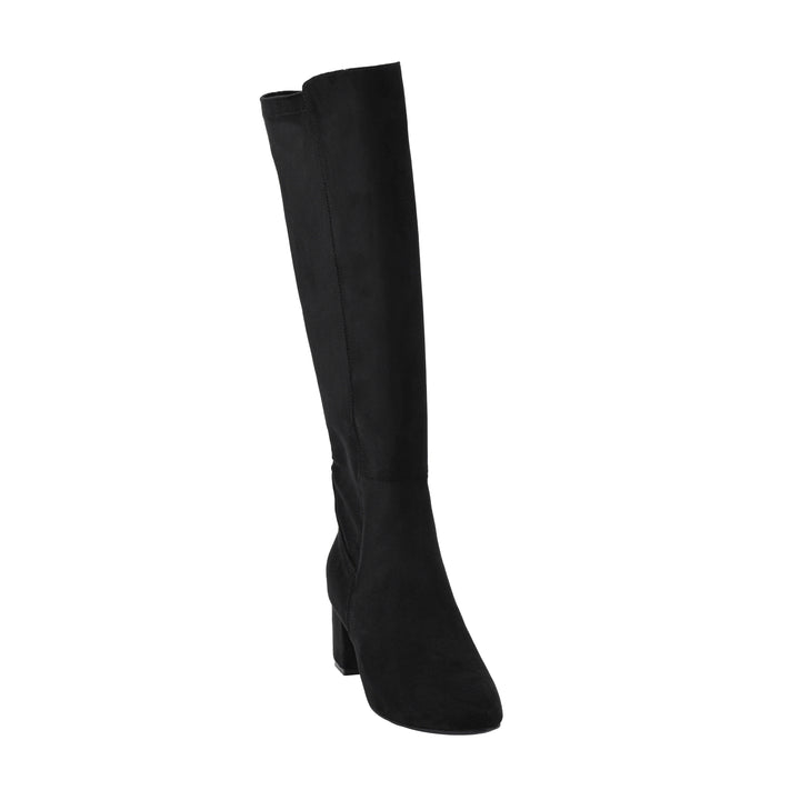 Corkys " Made You Look" Black Faux Suede Boot