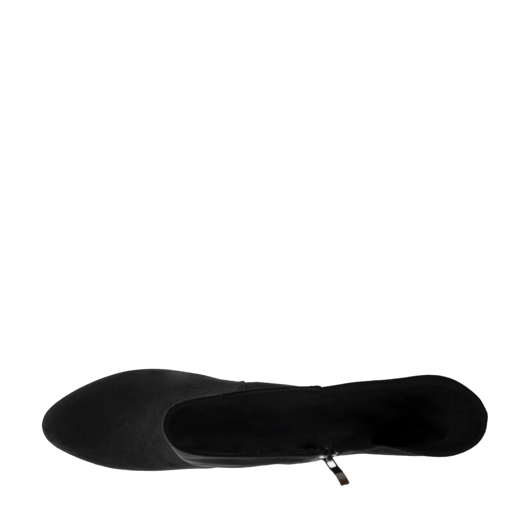 Corkys " Made You Look" Black Faux Suede Boot