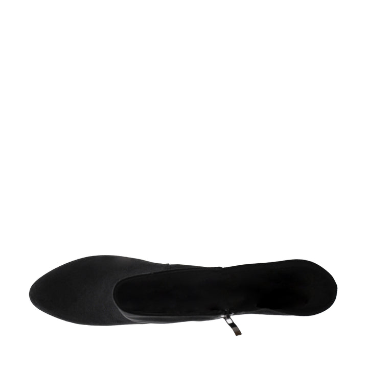Corkys " Made You Look" Black Faux Suede Boot
