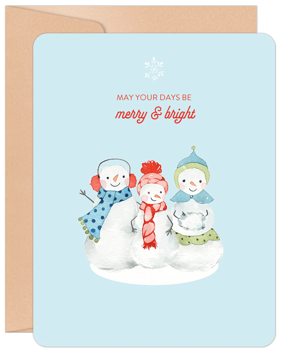 Willow &amp; Ivy "Merry &amp; Bright" Christmas Card