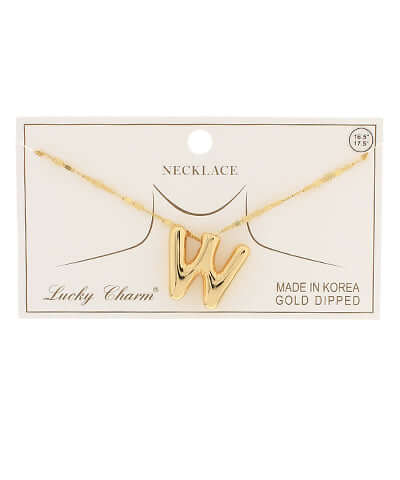Balloon Initial Pendant Necklace