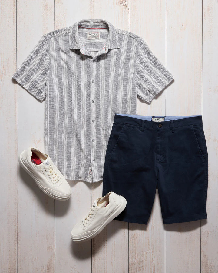 Flag and Anthem Hutchins Textured Stripe Shirt