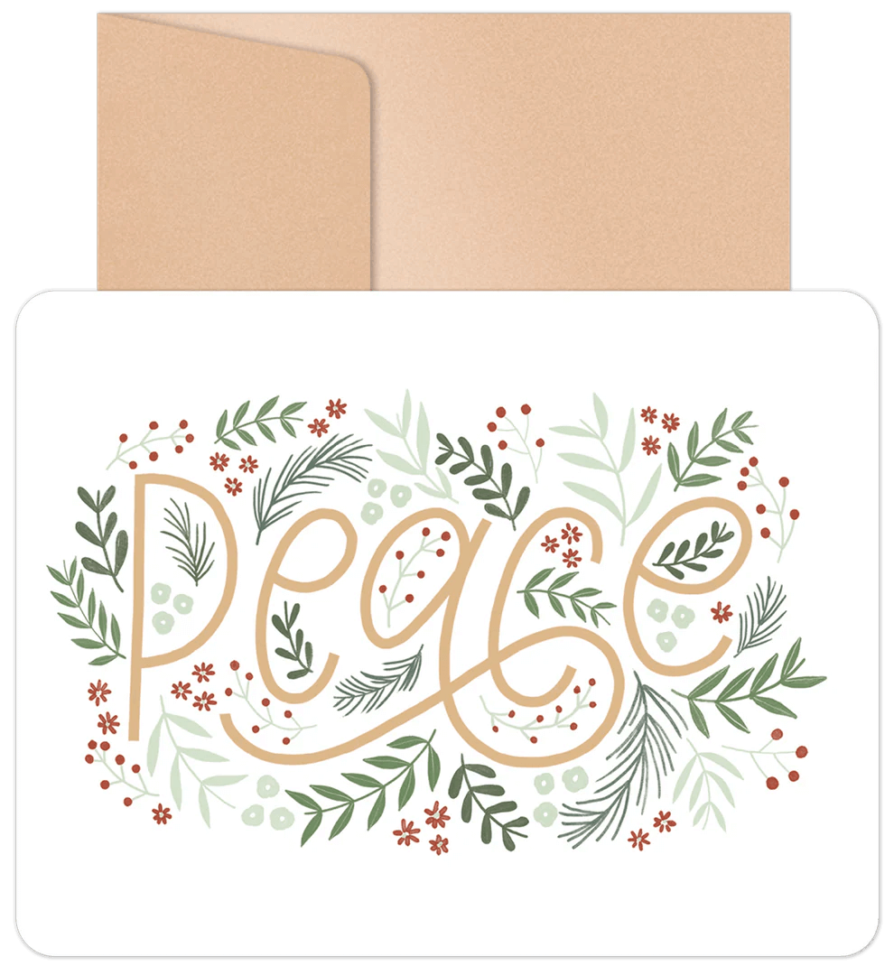 Willow &amp; Ivy "Peace" Christmas Card