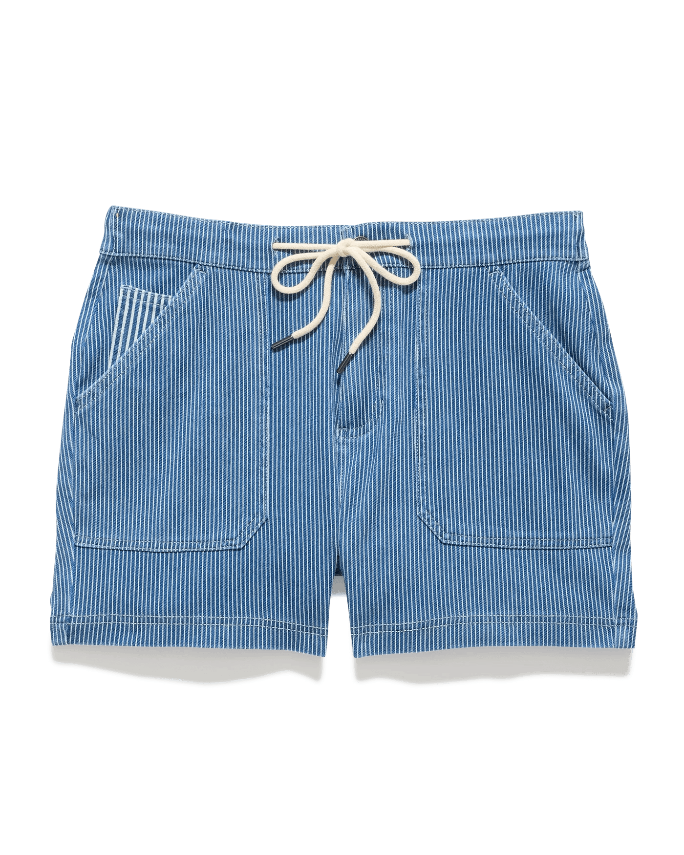 Buffy Blue and White Drawstring Short