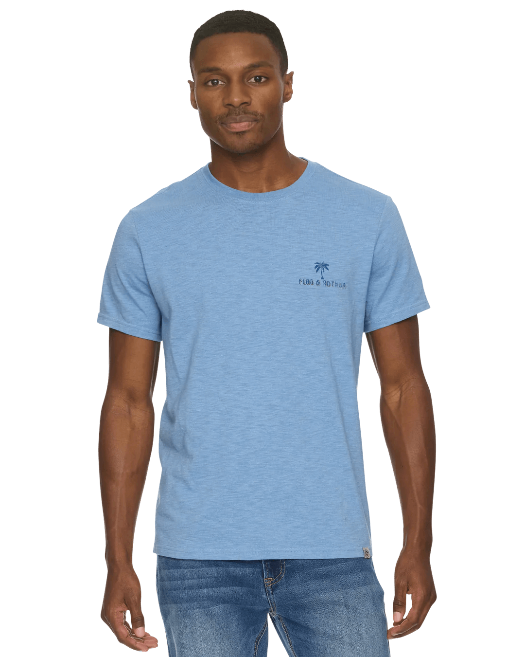 AMERICANA PALM FLAG SLUB TEE