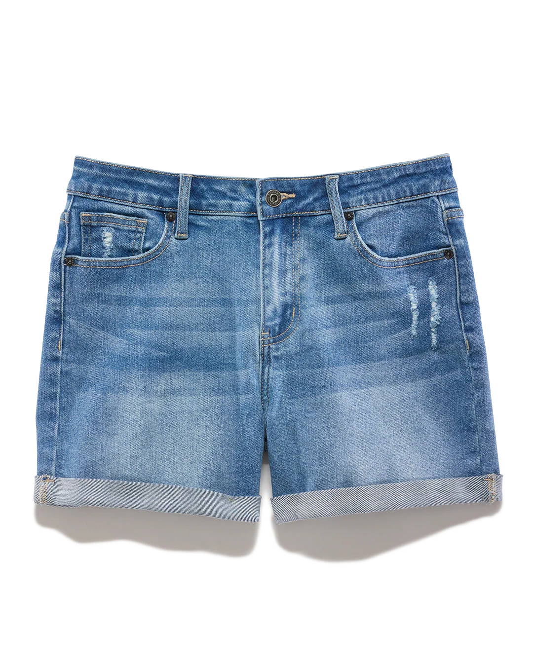 SHELBY CUFFED DENIM SHORT - 4.5" INSEAM